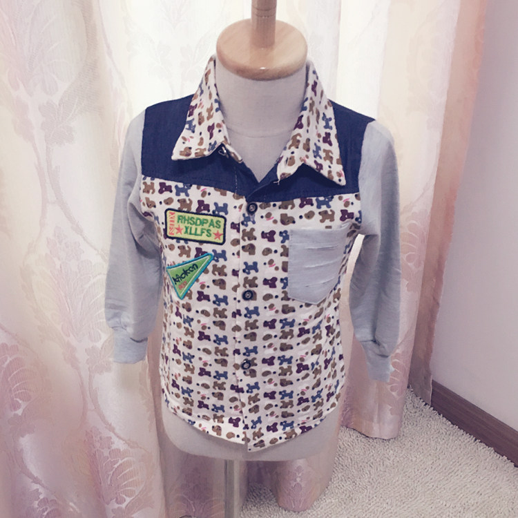 Chemise garcon à manche longue - Ref 2077642 Image 6