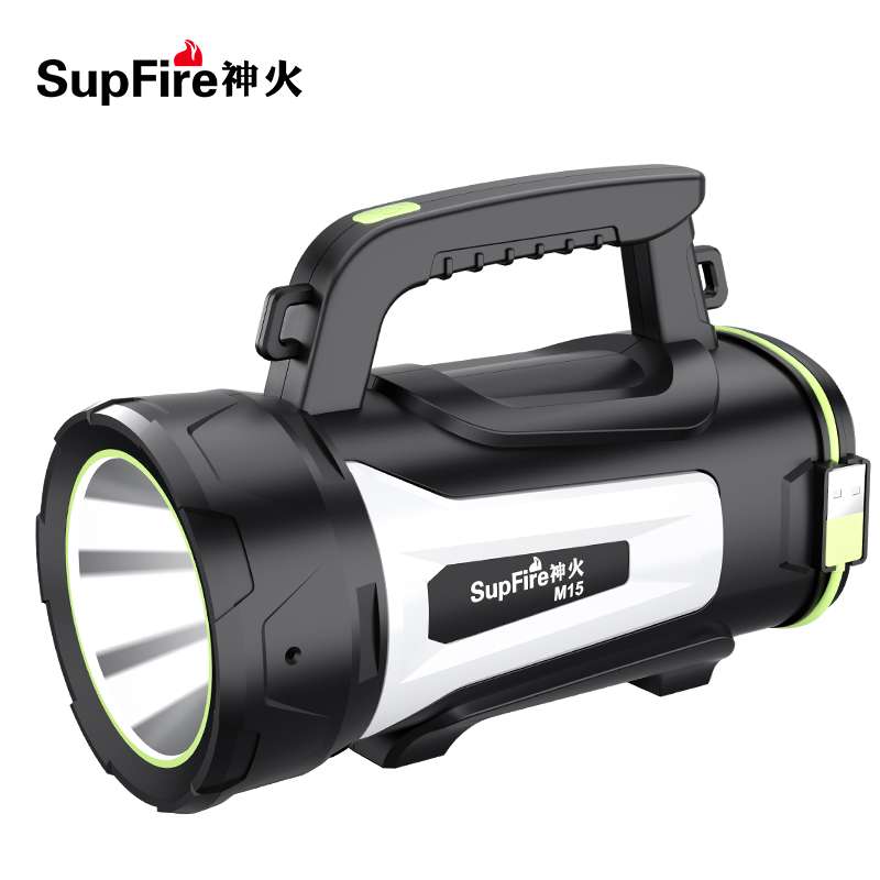 Shenhuo M15 glare flashlight rechargeable ultra-bright long-range multi-functional portable searchlight camping tent lighting