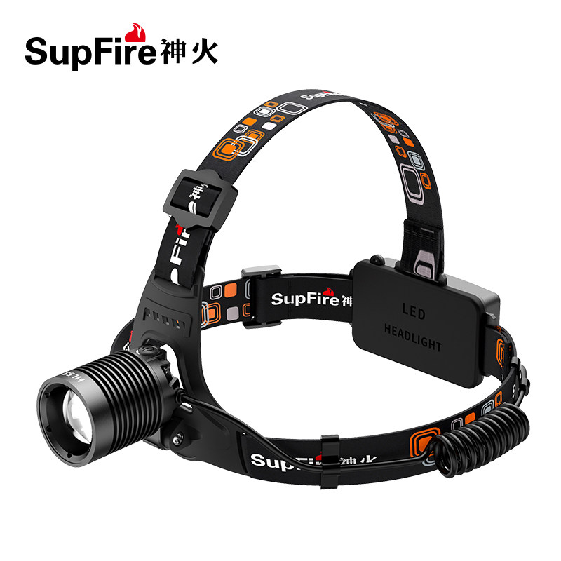 God Fire HL53 Zoom Headlights P50 Glare Super Bright Head-on Far Shot Outdoor High Power Focusing Night Fishing Light