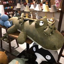 Ins nordic love apartment with leather crocodile doll stool whale doll birthday gift