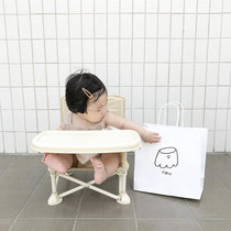 Ins nordic style south Korea with baby dining chair foldable children's chair portable outdoor beach chair photo props