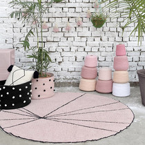 Ins Nordic Wind Watermelon Shape Cotton Floor Mat Children's Room Preschool Education Place Home Carpet Door Mat Photo Props