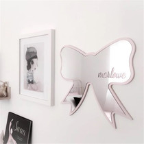 ins Nordic wooden Love butterfly clouds crown rabbit Swan acrylic self-adhesive mirror childrens room decoration