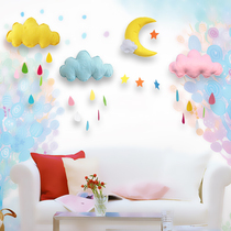 ins Nordic creative handmade cloud raindrops hanging decoration kindergarten childrens room aerial hanging tent decorations