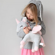 Ins nordic unicorn children plush toy fawn doll baby comfort doll pillow photo props