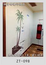 Diatom mud background wall coconut tree mold art coating hollow mold engraved European Gothic printing mold ZT098