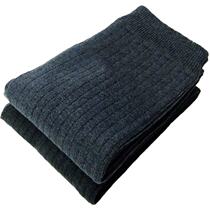 Winter double layer thickened large code cotton linen pants body knitted warm pants high waist men beating underpants cashmere wool pants