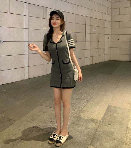 Милое трикотажное платье, юбка, Италия