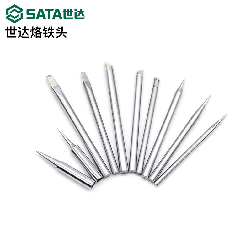 Shida external heating electric welding head mica heating core tool accessories single extra-pointed oblique head flat head welding head