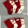 Girls' Autumn and Winter Socks, Mid-Calf Children's Socks, New Year Red Lace Bow Princess Stylish Girl Baby Lace Socks