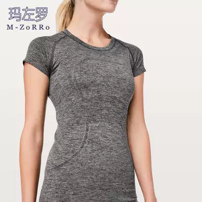 Yoga clothes net red short-sleeved t-shirt women are thin and slim ins tide running sports fitness breathable quick-drying top