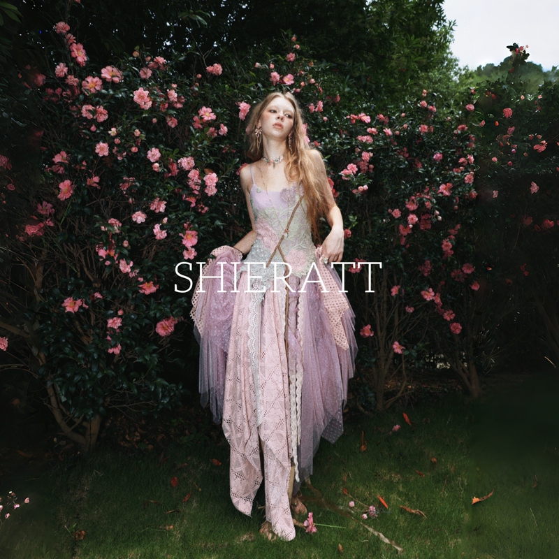 Shieratt【Alice】Artistic Bohemian Vintage Dress with Heavy Embroidery, Nepalese Fairy-Style Embroidered Dress Shieratt【Alice】Artistic Bohemian Vintage Dress with Heavy Embroidery, Nepalese Fairy-Style Embroidered Dress