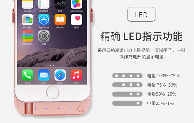 iphone6 ​​/ 6s không dây pin sạc đồ trang sức kẹp p 7/8 cộng với Apple điện thoại chờ nhà ở điện - Ngân hàng điện thoại di động sạc dự phòng pisen