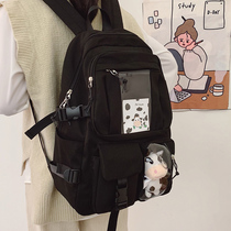 Computer bag 15 6 inch shoulder bag female college students Class bag Japanese school bag original niche short trip backpack