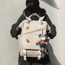 Schoolbag female Korean version of high school Harajuku ulzzang large capacity students backpack Japanese campus ins Wind backpack men