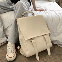 pu soft leather backpack Japanese College Style senior sense school bag female college students leisure travel bag computer bag 14 inch