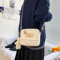 Japanese canvas bag lazy wind Net red ins Super fire shoulder bag niche design original versatile girl shoulder bag