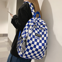 Klein Blue School Bags Ins Tide Cool Original Small Crowdgirl Hearts High Face Value Double Shoulder Bag Junior High School High School High School High School Students