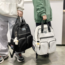 School Bag Junior High School Men 2021 New Trends Ins 2021 Tide Cool Double Shoulder Bag Mens Sports Money Travel Bag Computer Backpack