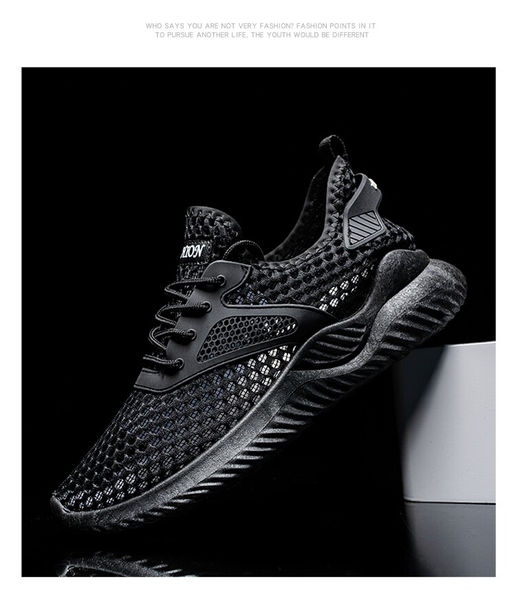 Mesh обувь 夏天全网面透气镂空男鞋休闲 𫔮薄款网鞋夏季男士轻便防臭网眼运动鞋