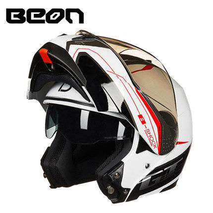 BEON Locomotive Unveiling Helmet double lens Dual-purpose male and female Riding Full Armor Bluetooth Ferris Riding Helmet