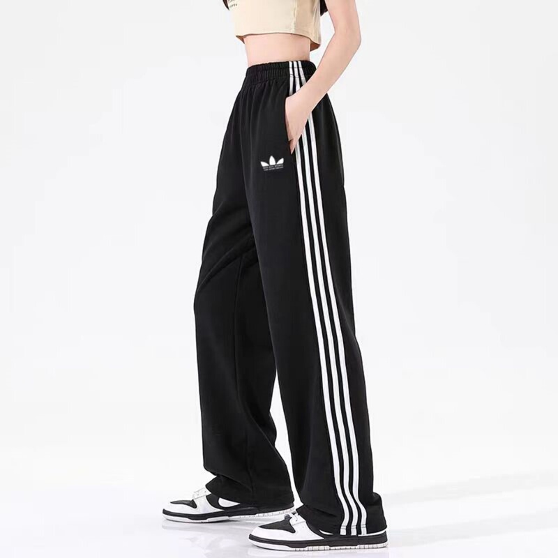Sports Clover Sweatpants Unisex Loose Casual Pants Pure Cotton Straight-Leg Three-Stripe Couple Sports Pants Sports Clover Sweatpants Unisex Loose Casual Pants Pure Cotton Straight-Leg Three-Stripe Couple Sports Pants