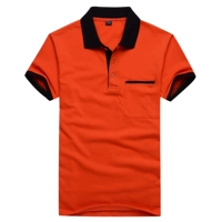 Оранжевый черный карман галстука