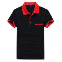 Черный красный карман галстука