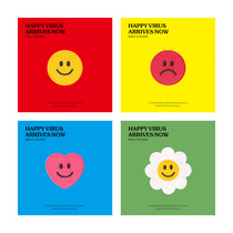 Smiley face embroidery patch phone case ipad hand account book decorative stickers clothes diy bag self-adhesive cloth stickers