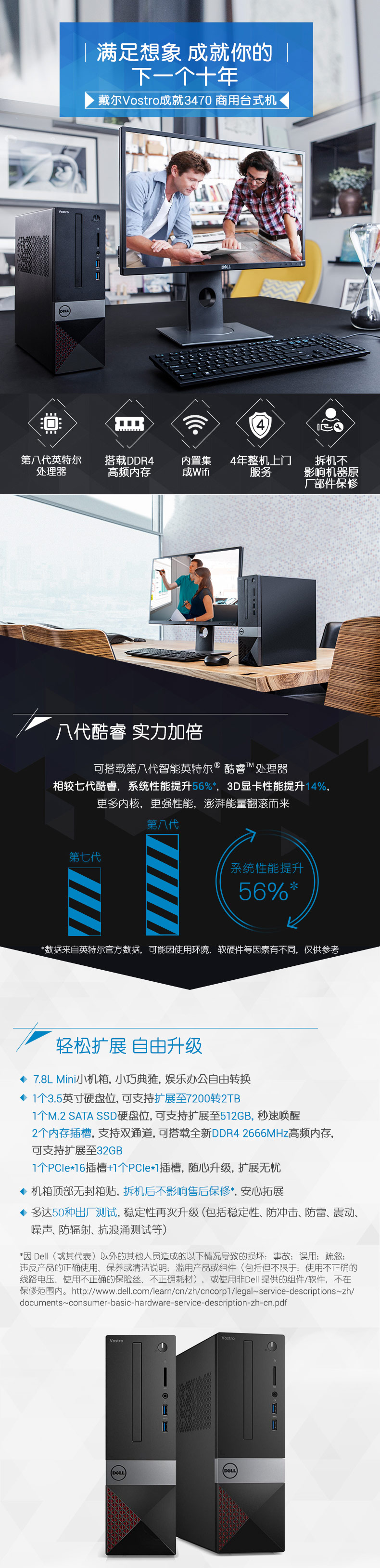 Dell/戴尔 成就3000 3470-1327R/1328R 8代4核i3Mini主机 Dell/戴尔 成就3000 3470-1327R/1328R 8代4核i3Mini主机