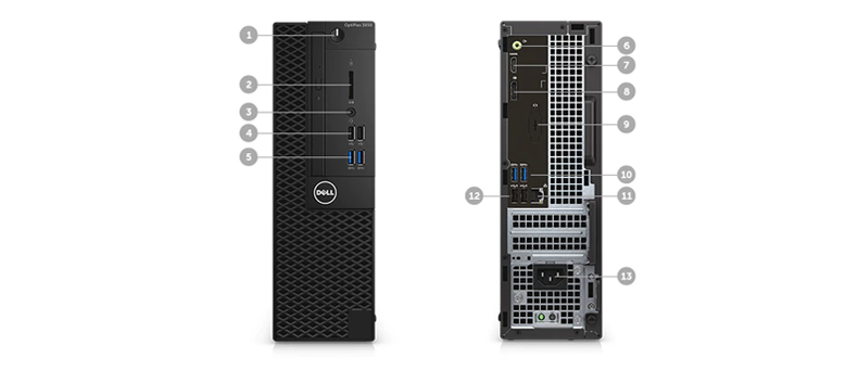 Dell/戴尔 OptiPlex3050商务办公家用游戏工控电脑台式主机