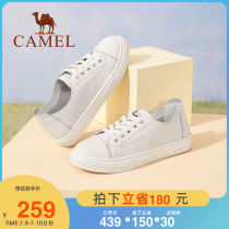 Camel Women Shoes 2022 Spring New Genuine Leather Thick Bottom Small White Shoes Women Casual 100 Hitch Sports Board Shoes Fashion Single Shoes