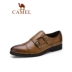 Giày nam màu cam Giày mùa thu kinh doanh cho nam Giày da nam nhọn Thời trang Anh Giày nam đế thấp giày thể thao đế cao Giày thấp