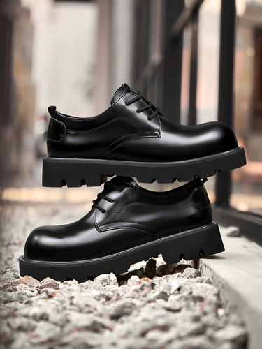 Летняя обувь для пальцев на ноге для кожаной обуви на платформе для отдыха в английском стиле, из натуральной кожи, в британском стиле, стиль