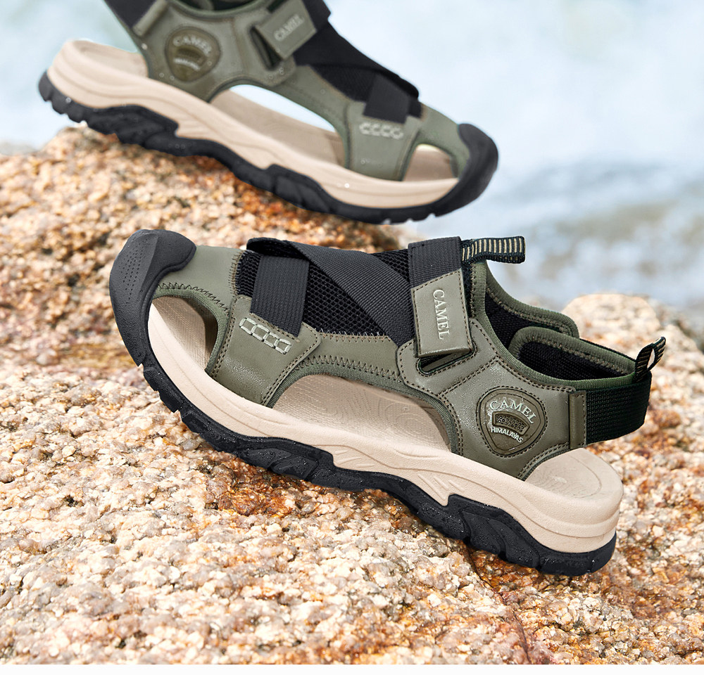 Летняя дышащая мягкая пуля с амортизацией, мужские дорожные спортивные сандалии для отдыха 