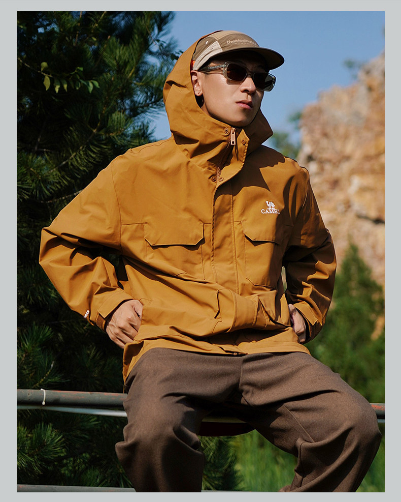 Camel 骆驼23年秋季 情侣款 工装夹克外套 双重优惠折后￥259包邮 男、女多色可选