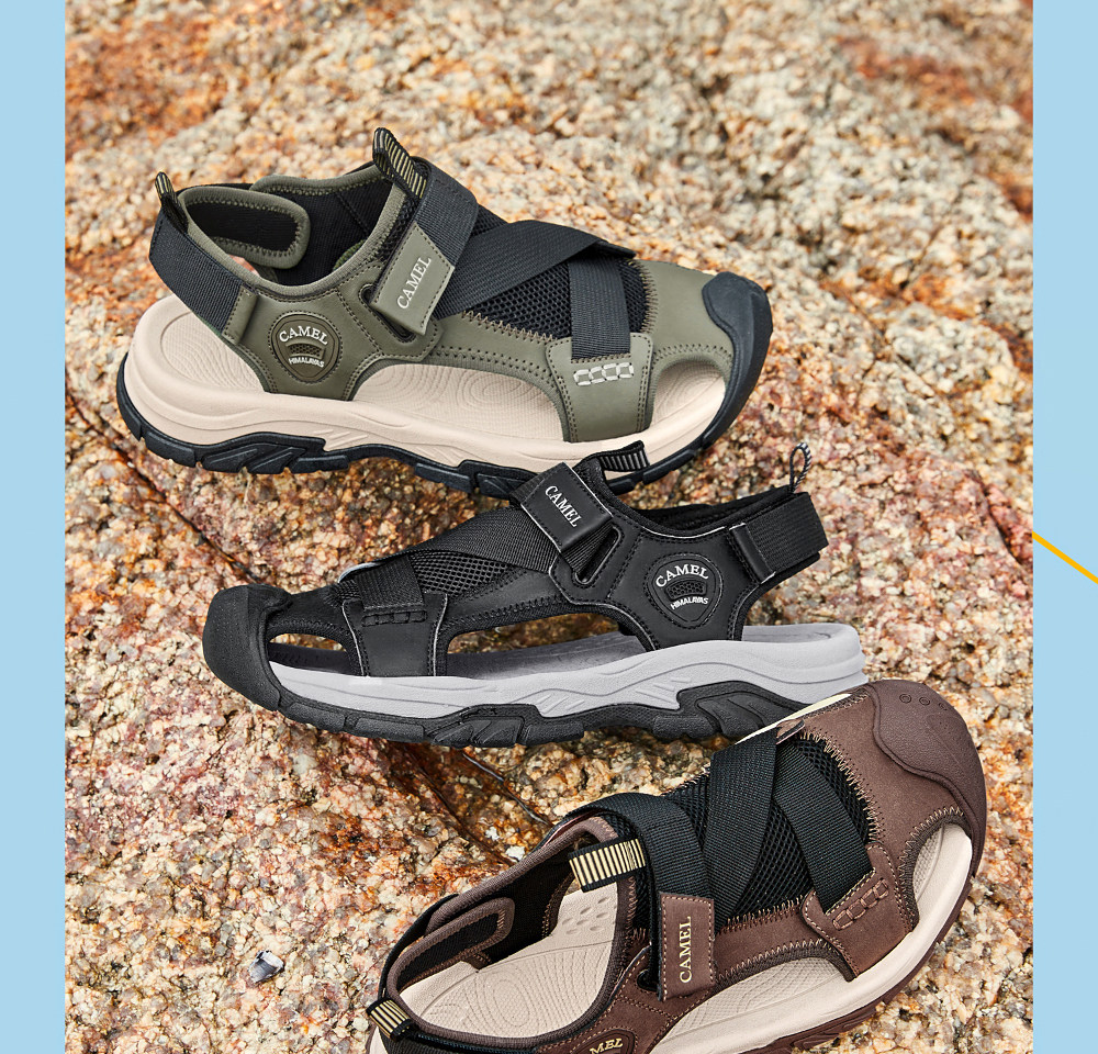 Летняя дышащая мягкая пуля с амортизацией, мужские дорожные спортивные сандалии для отдыха 