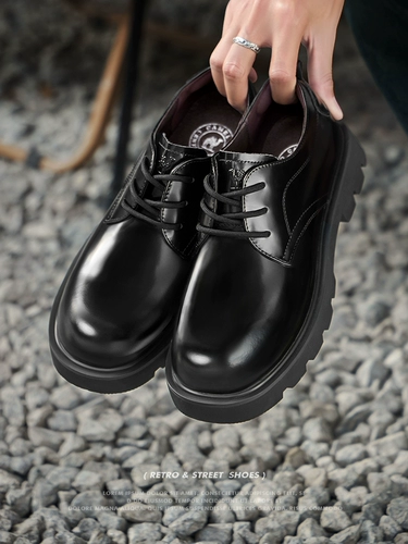 Летняя обувь для пальцев на ноге для кожаной обуви на платформе для отдыха в английском стиле, из натуральной кожи, в британском стиле, стиль