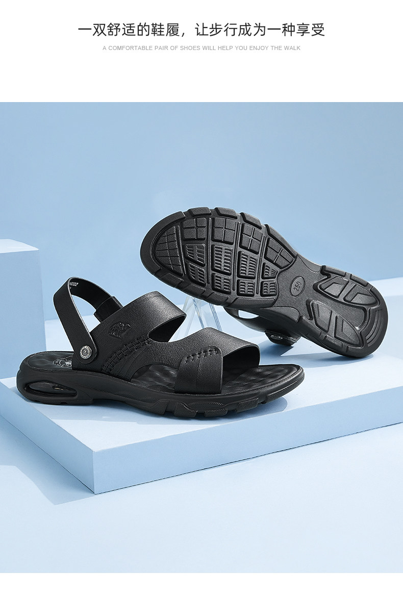 Летние босоножки, тапочки для отдыха, пляжная обувь, из натуральной кожи, мягкая подошва 