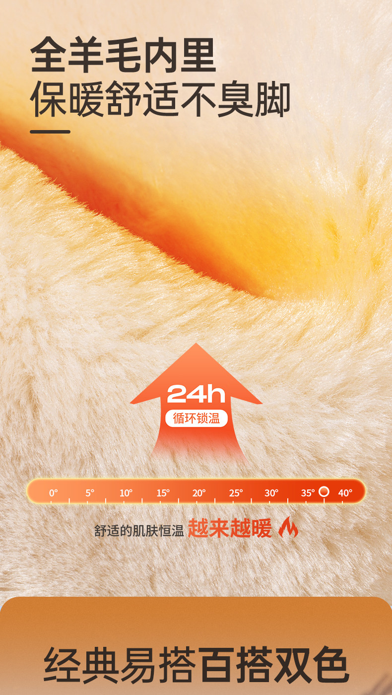 Утепленная обувь 骆驼男鞋冬季羊毛防寒情侣靴加绒棉鞋男款东北保暖加厚雪地靴男士 Camel