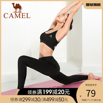 Camel Ladies Sweatpants Thin Ice Silk Quick Dry Leggings High Waist Stretch Fitness Pants Running Yoga Training Pants