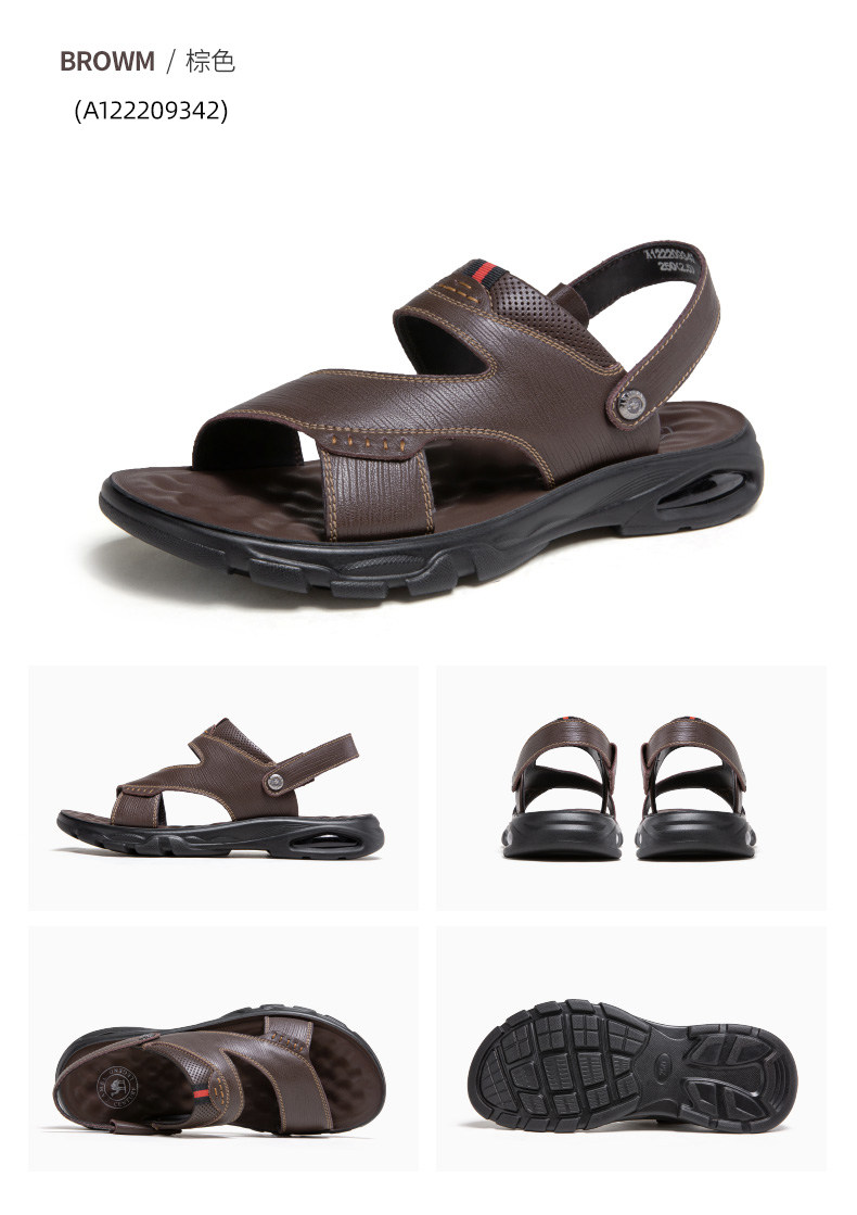 Летние босоножки, тапочки для отдыха, пляжная обувь, из натуральной кожи, мягкая подошва 