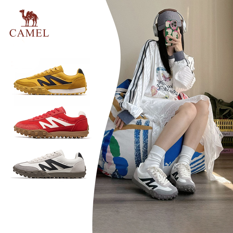 Женская обувь Camel с Т-образной головкой, немецкие кроссовки для тренировок, коллекция 2025 года, летние парные спортивные кроссовки в стиле ретро, белые кроссовки для отдыха на открытом воздухе Изображение 1