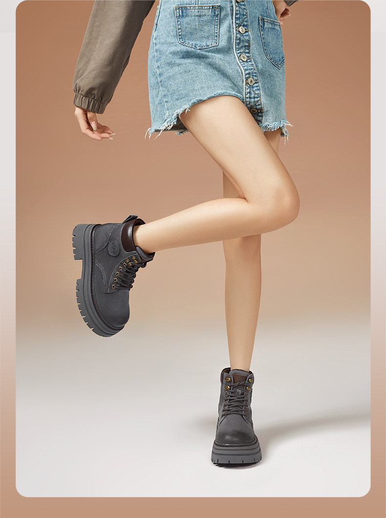 Martens, туфли, летние альпинистские короткие сапоги на платформе, ботинки Camel 