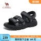Camel 2024 Couple Summer Velcro ເກີບກິລາສໍາລັບຜູ້ຊາຍແລະແມ່ຍິງ, ສະດວກສະບາຍ, breathable ແລະບໍ່ເລື່ອນຫາດຊາຍ sandals