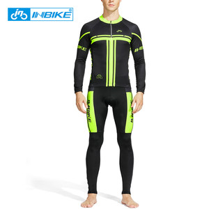 INBIKE 夏季骑行服套装长袖男骑行裤长裤春秋自行车山地车装备