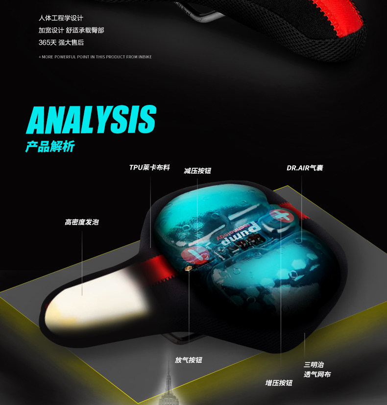 Selle de vélo Mountain Bike INBIKE - Ref 2354690 Image 8