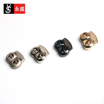 7mm aperture metal double hole pig nose buckle spring buckle tightness adjustment buckle stop rope buckle fastening Sub-hanging bell buckle accessories