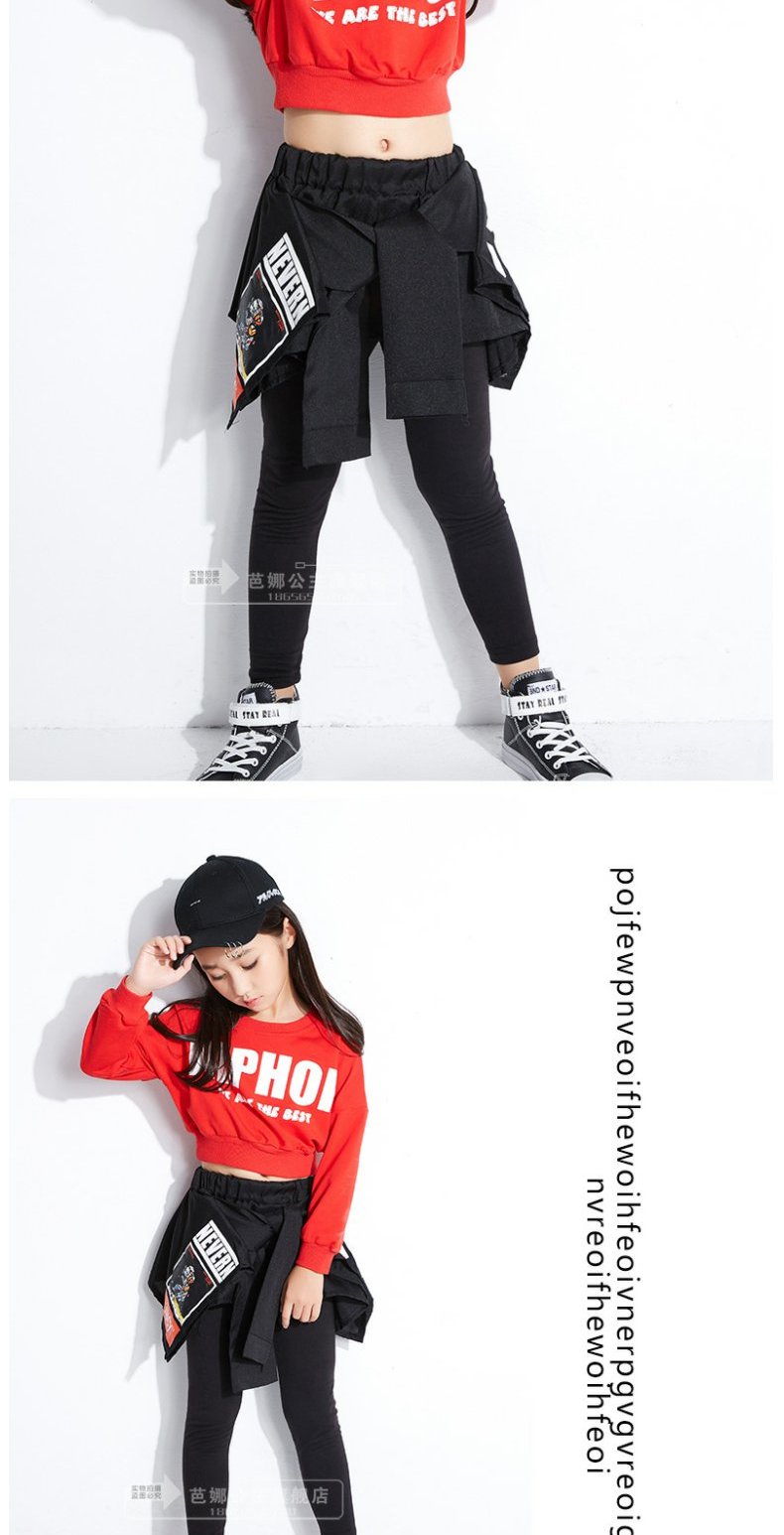 Cô gái nhảy jazz trang phục trẻ em mới nhảy hip hop đường phố biểu diễn quần áo phù hợp với trẻ em hiện đại nhảy quần áo áo len thủy triều quần áo trẻ em