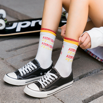 Stockings children in socks Korean ulzzang thin ins trend men socks cute Japanese stockings spring and autumn